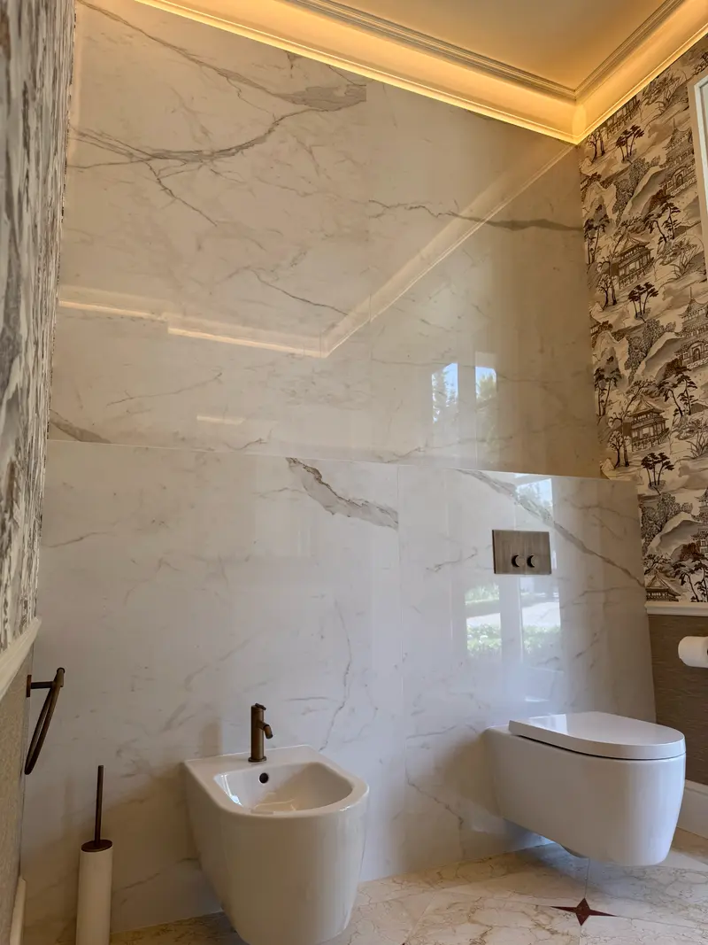 Baño de calidad — acabado final