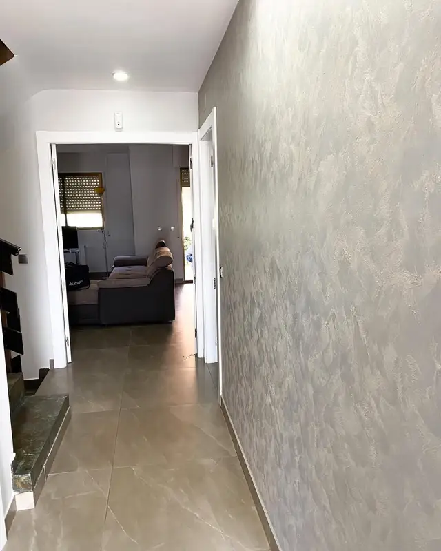 Hallway and living room wall paint — reforma integral